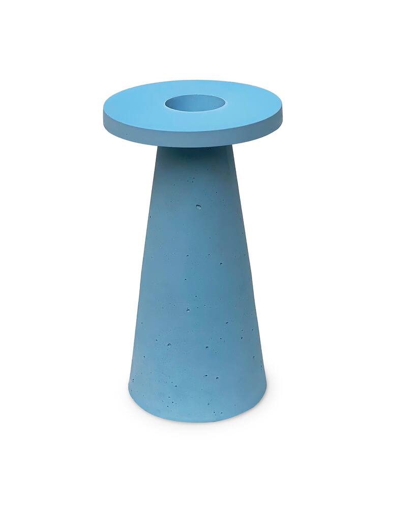 rinascente Lava Objects Saturno Concrete Vase - Light blue