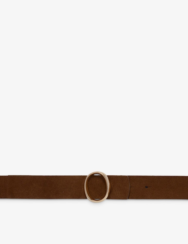 rinascente Orciani Peach oval buckle belt