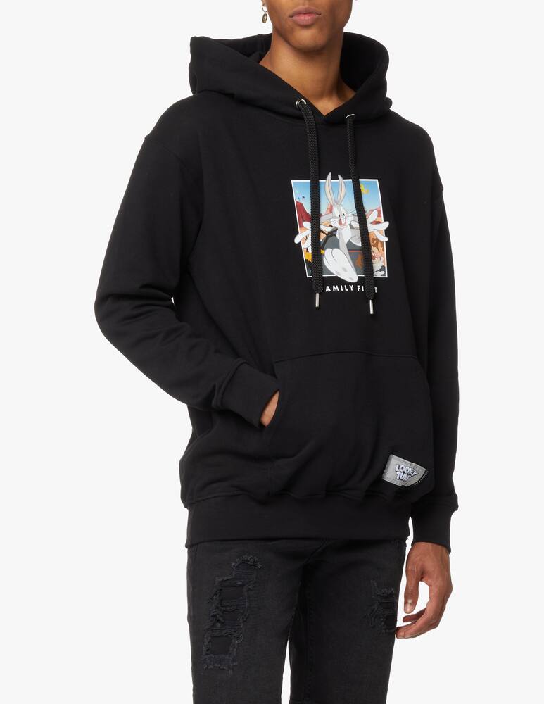 rinascente Family First Felpa con cappuccio box logo x looney tunes - nero