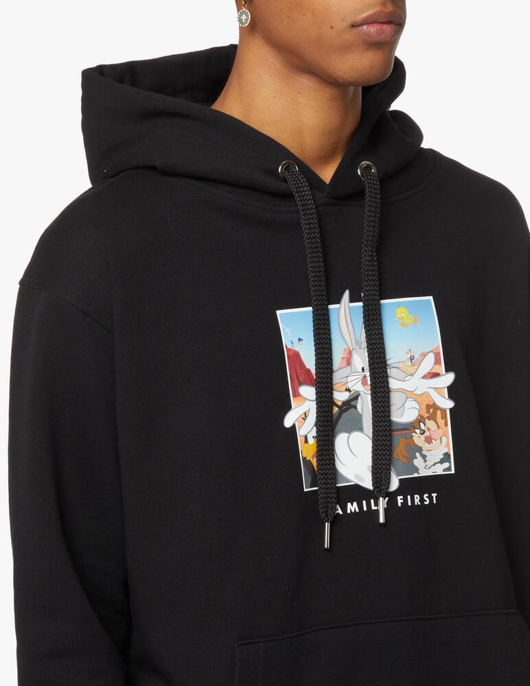 rinascente Family First Felpa con cappuccio box logo x looney tunes - nero