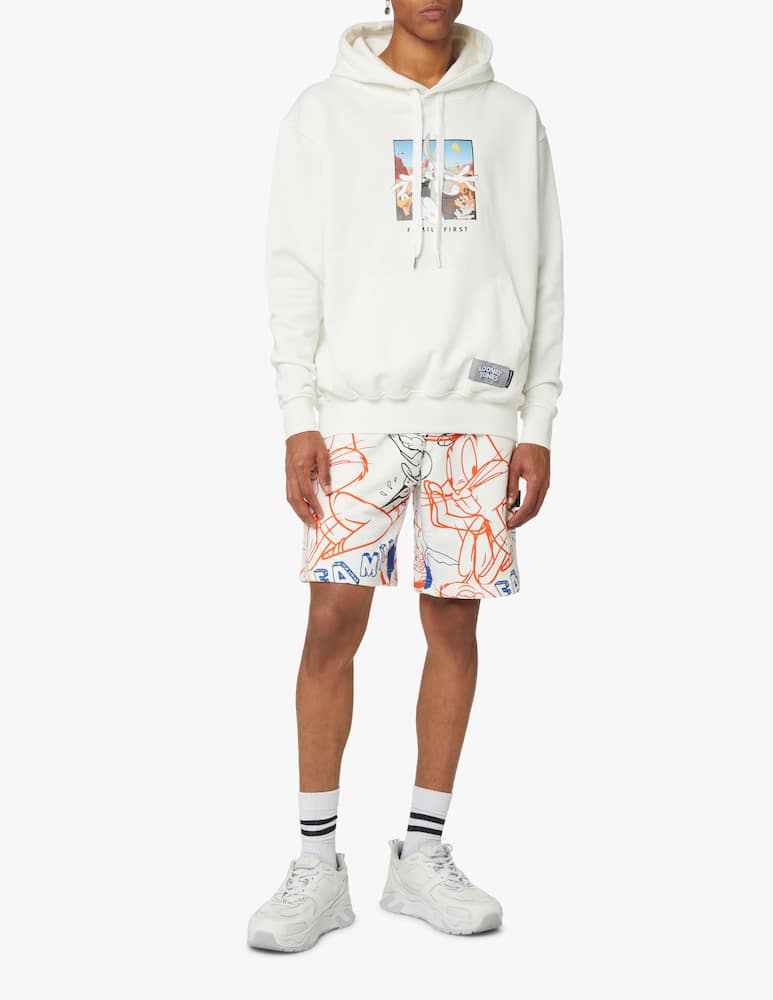 rinascente Family First Box logo x looney tunes hoodie - white