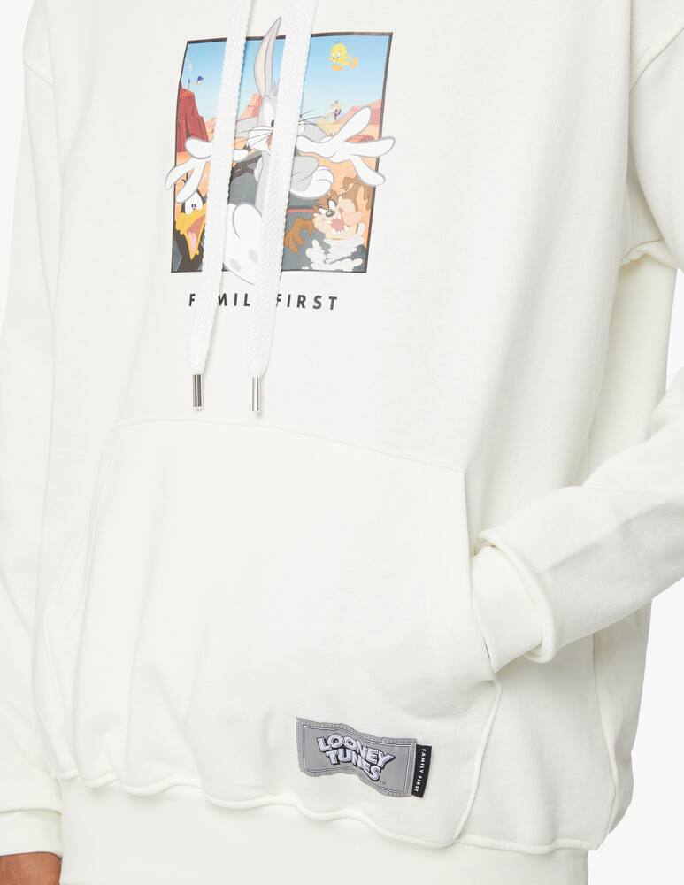 rinascente Family First Box logo x looney tunes hoodie - white