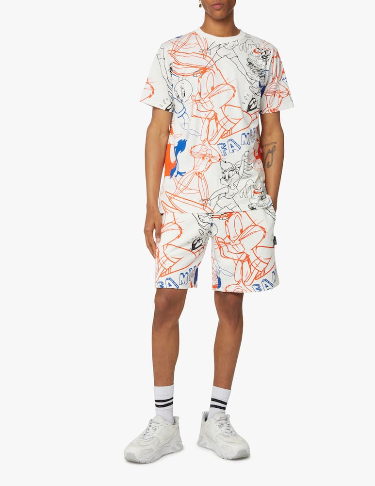 rinascente Family First Bermuda x looney tunes - bianco