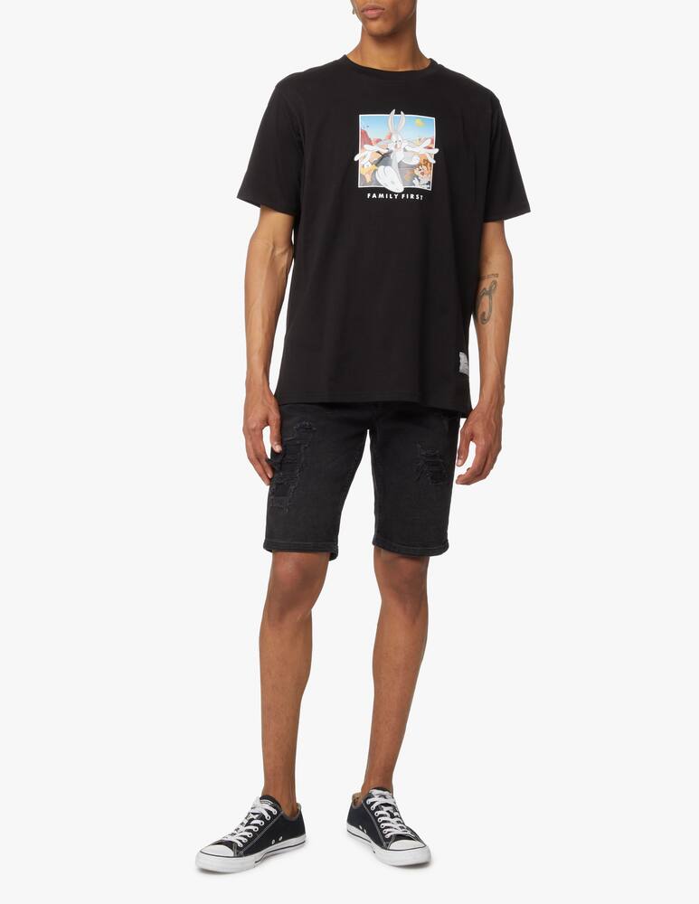 rinascente Family First Box logo x looney tunes t-shirt - black