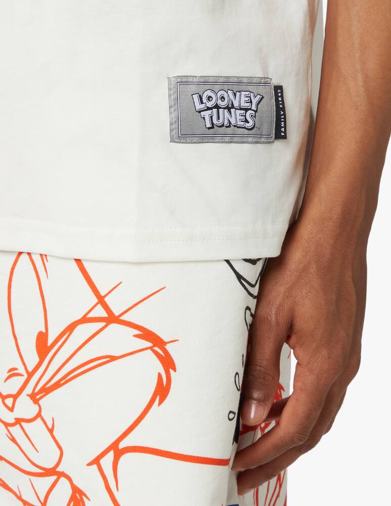 rinascente Family First Maglietta manica corta box logo x looney tunes - bianco