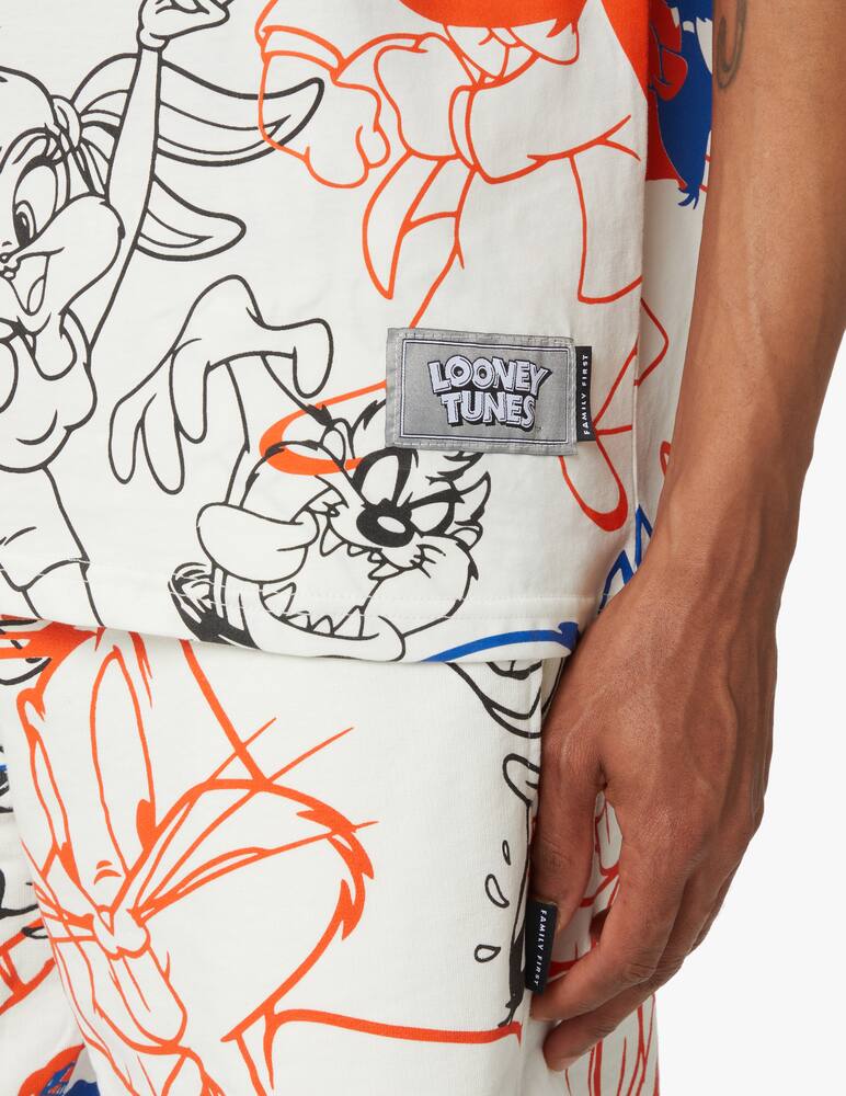 rinascente Family First Maglietta manica corta palita x looney tunes - bianco