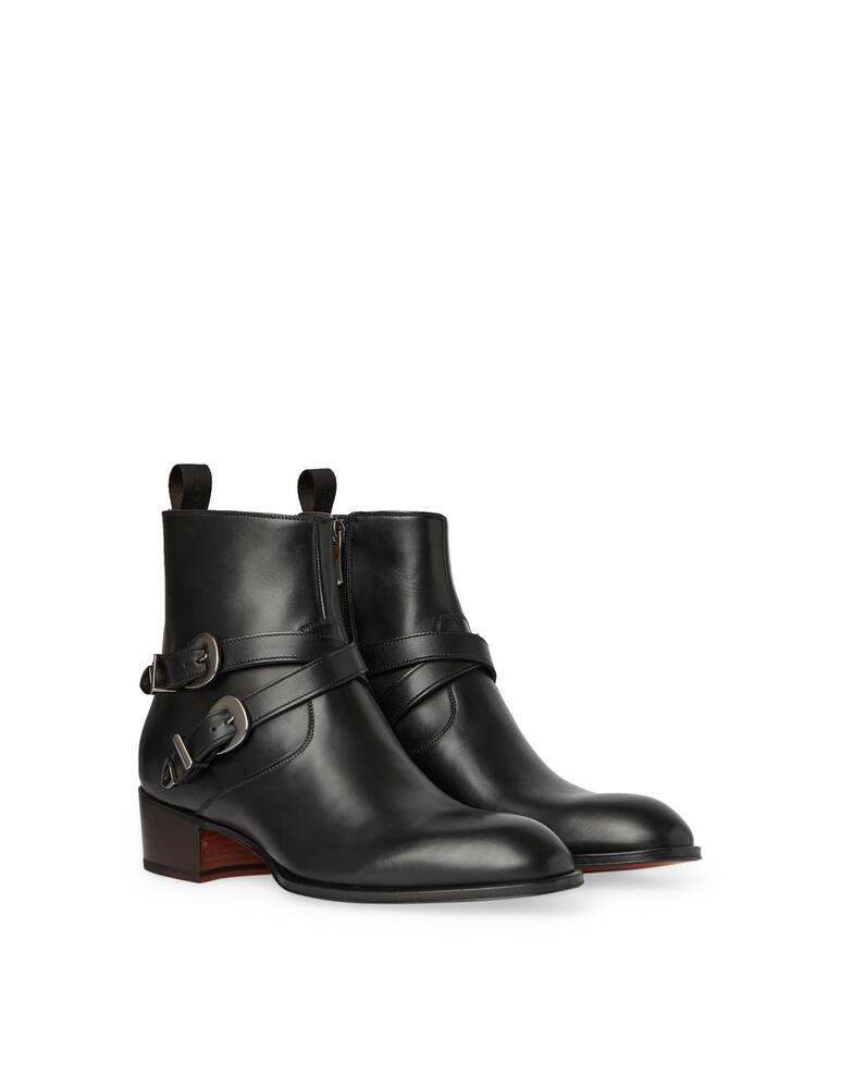 rinascente Giuseppe Zanotti Stivaletti in pelle "sheldon buckle"