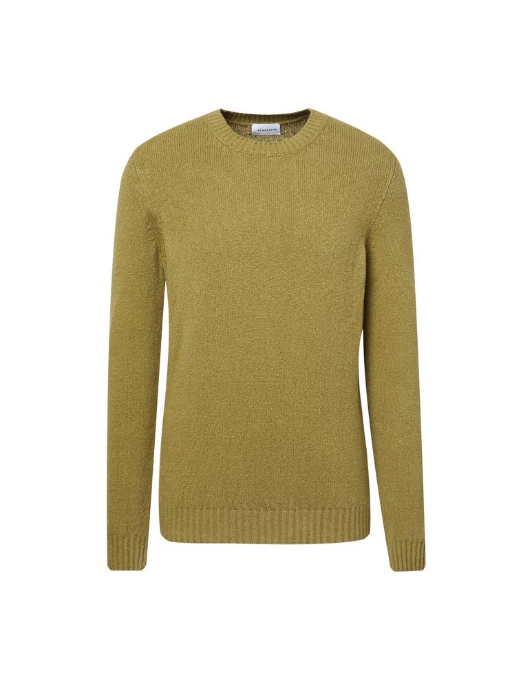 rinascente Scaglione Maglia girocollo in cotone fluffy - verde