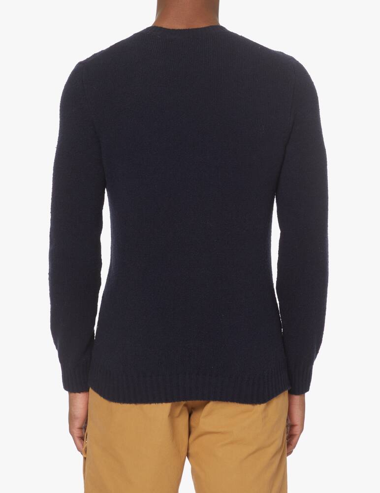 rinascente Scaglione Maglia girocollo in cotone fluffy - blu