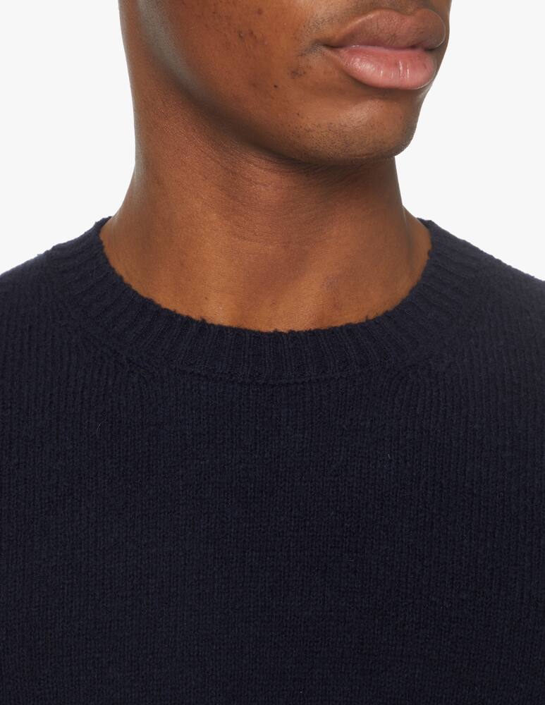 rinascente Scaglione Maglia girocollo in cotone fluffy - blu