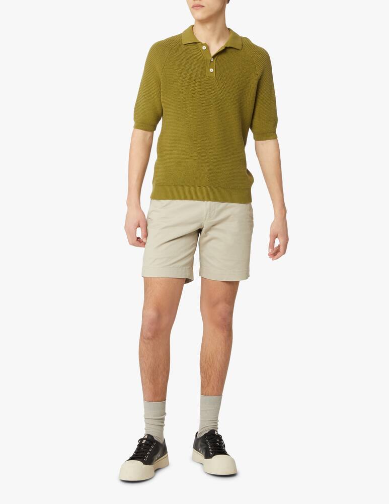 Scaglione Raglan cotton short sleeve polo - green - picture 2 Scaglione Raglan cotton short sleeve polo - green - picture 2