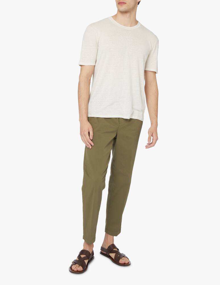 rinascente Scaglione Linen jersey stretch t-shirt - grey