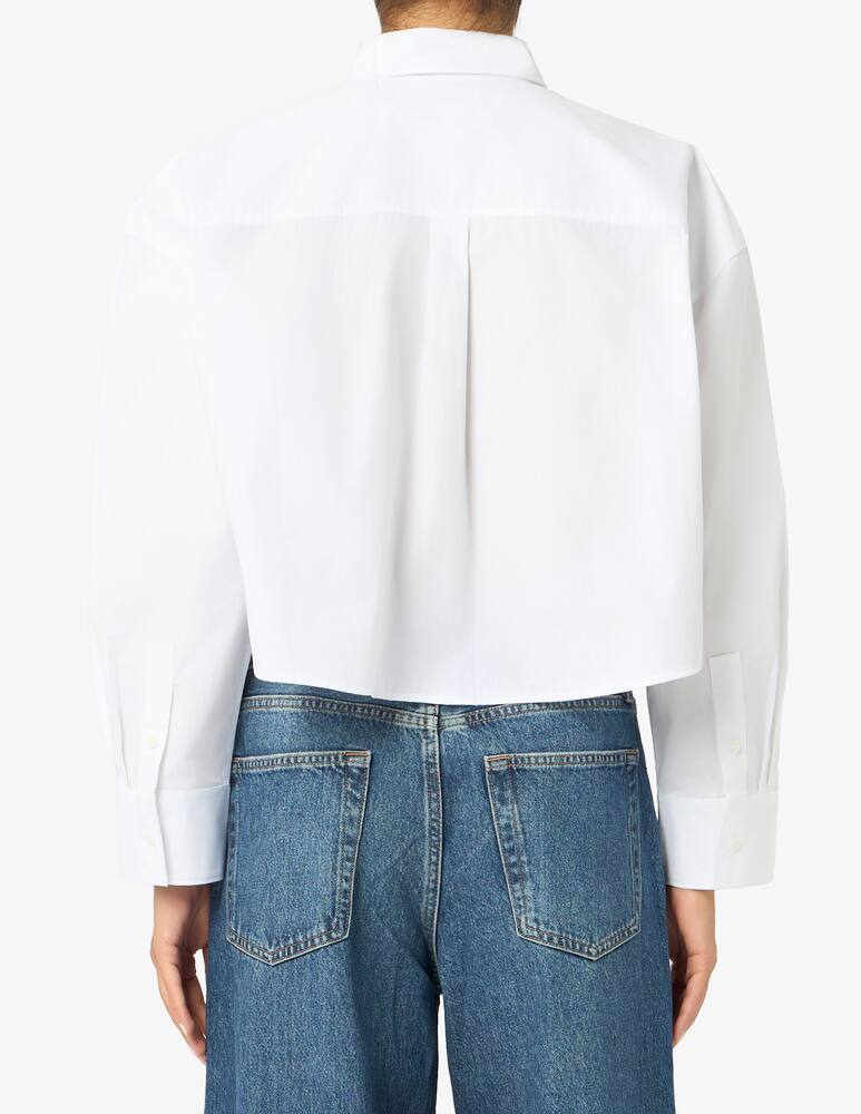 rinascente Calvin Klein Jeans Camicia cropped in popeline di cotone