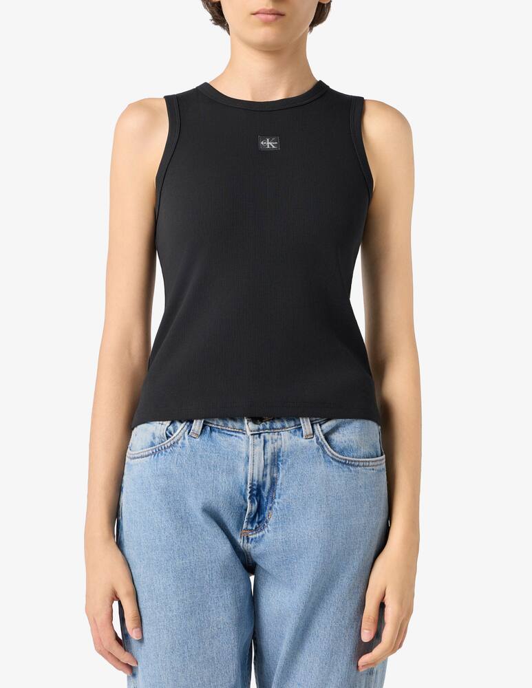 rinascente Calvin Klein Jeans Canotta a costine con logo