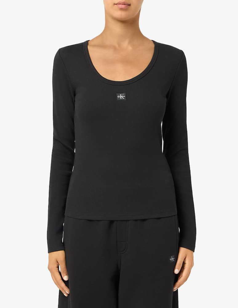 rinascente Calvin Klein Jeans Ribbed long-sleeve top
