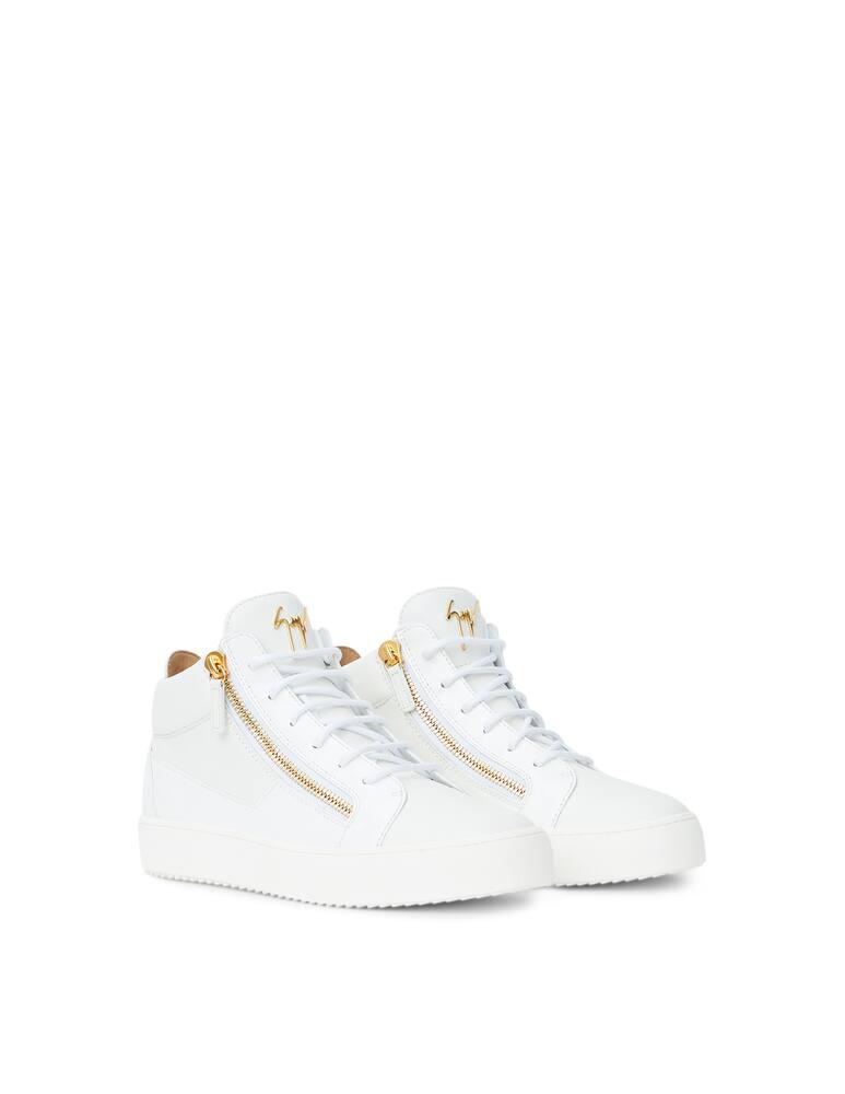 rinascente Giuseppe Zanotti Sneakers hi-top in pelle e vernice con zip