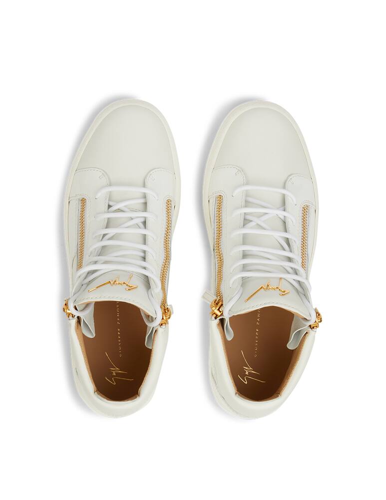rinascente Giuseppe Zanotti Sneakers hi-top in pelle e vernice con zip