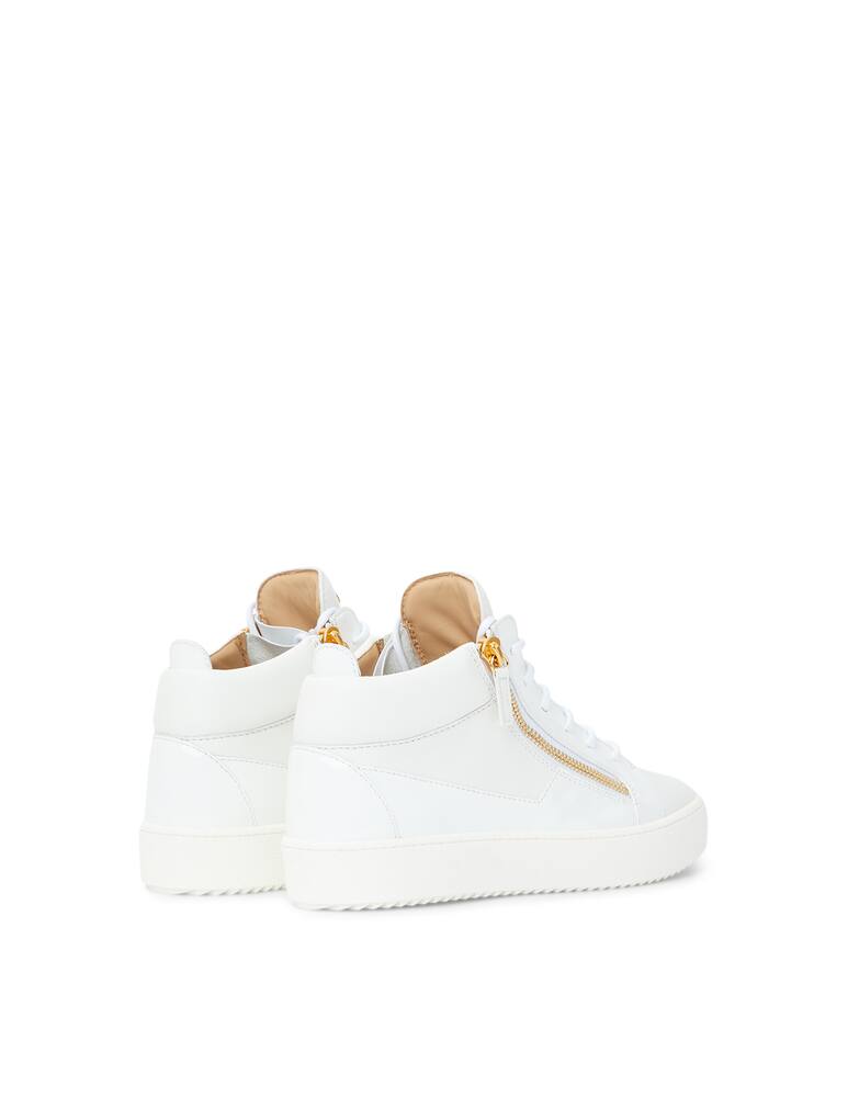 rinascente Giuseppe Zanotti Sneakers hi-top in pelle e vernice con zip