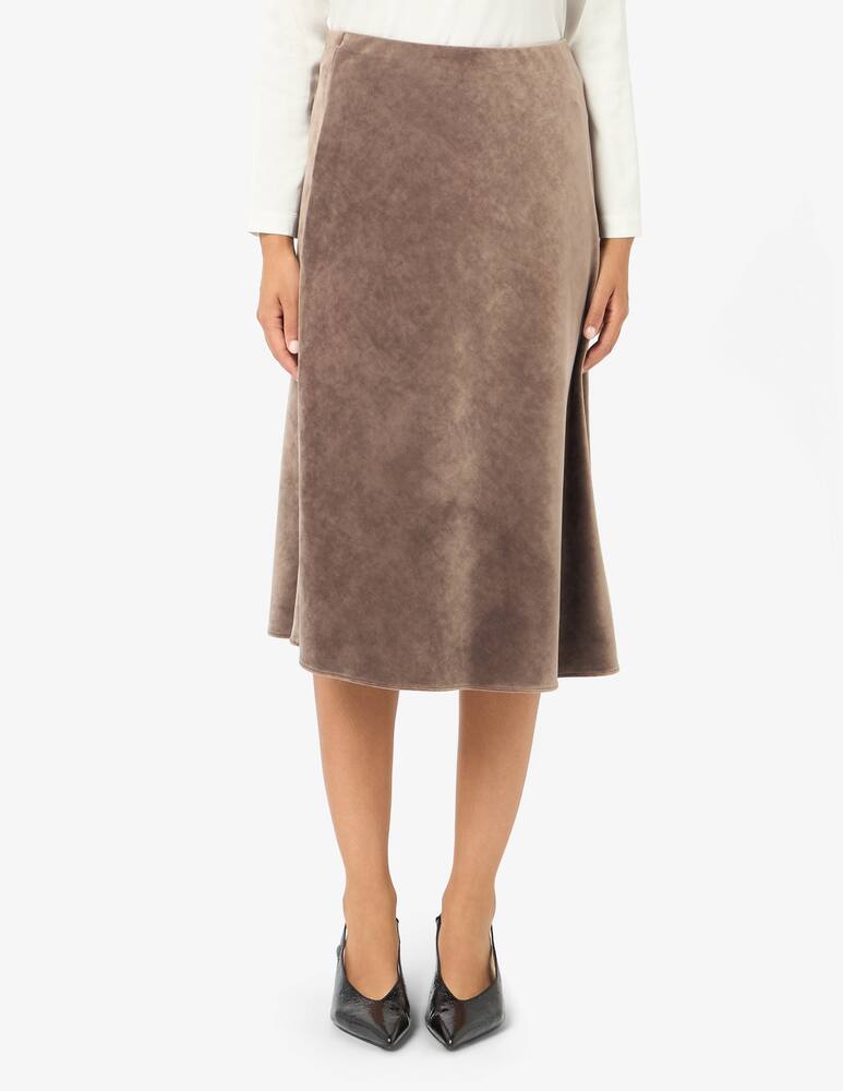 rinascente Elizabeth Ascot Velvet midi skirt