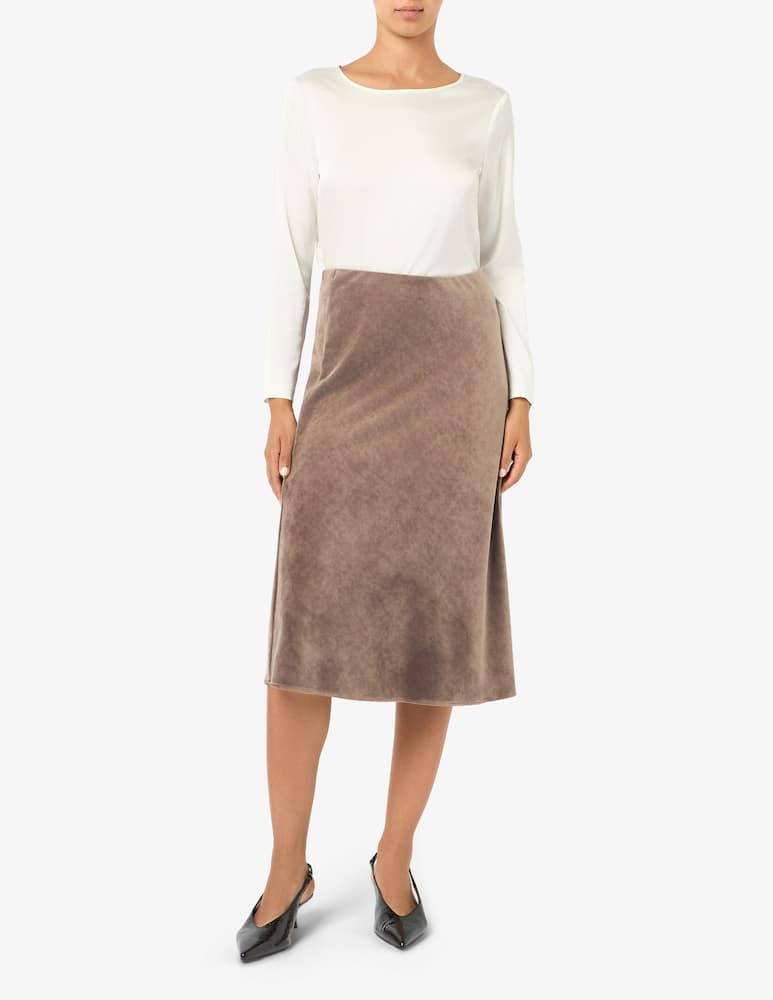 Elizabeth Ascot Velvet midi skirt - picture 2 Elizabeth Ascot Velvet midi skirt - picture 2