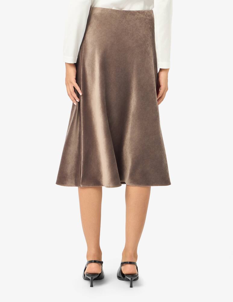 rinascente Elizabeth Ascot Velvet midi skirt