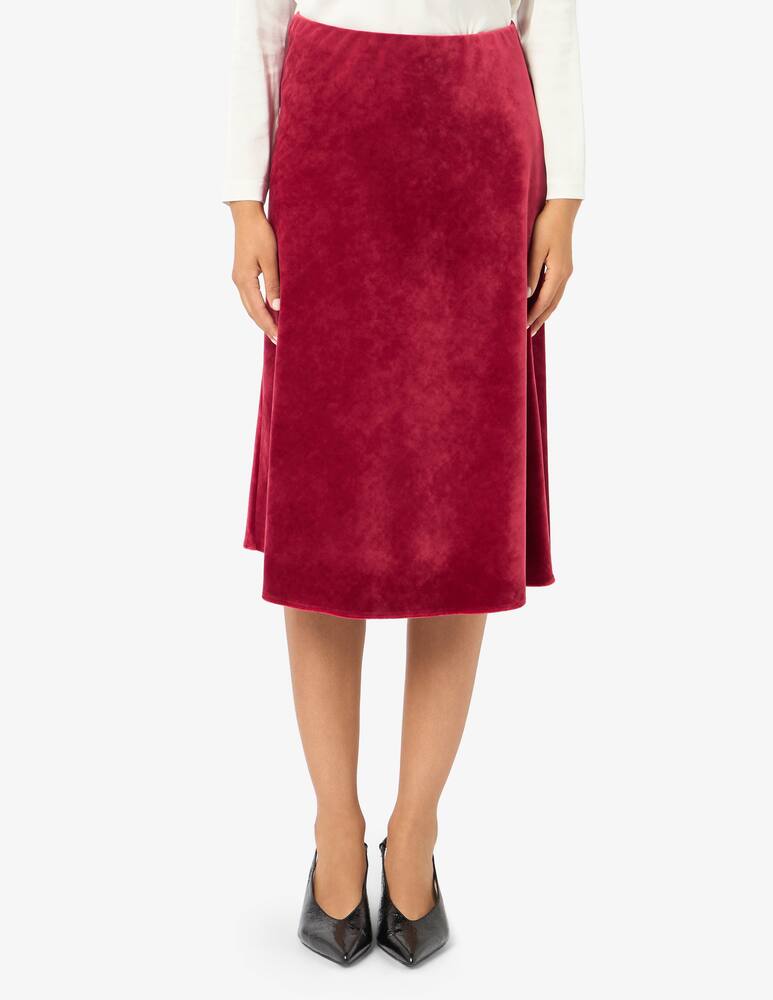 rinascente Elizabeth Ascot Velvet midi skirt