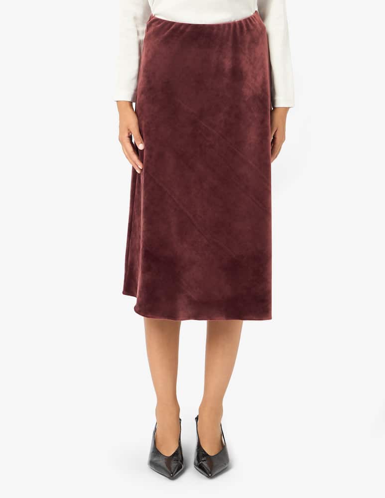 Elizabeth Ascot Velvet midi skirt - picture 1 Elizabeth Ascot Velvet midi skirt - picture 1