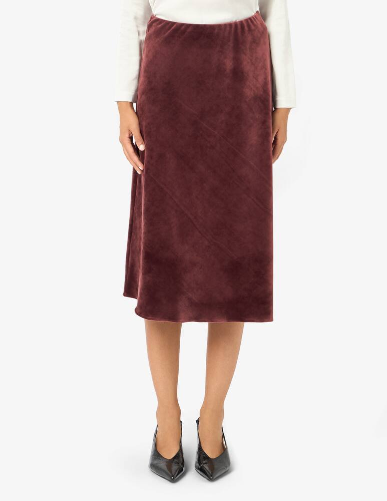 rinascente Elizabeth Ascot Velvet midi skirt