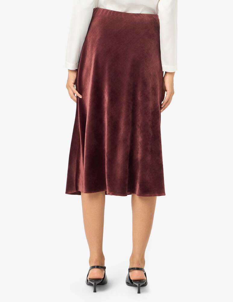 rinascente Elizabeth Ascot Velvet midi skirt