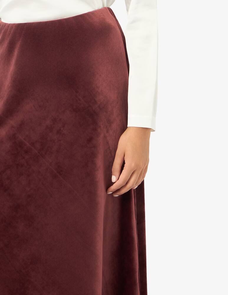 rinascente Elizabeth Ascot Velvet midi skirt