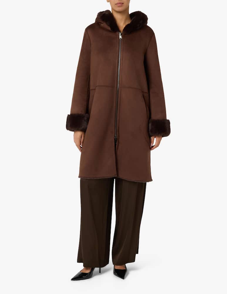 Elizabeth Ascot Faux fur hood coat - picture 1 Elizabeth Ascot Faux fur hood coat - picture 1