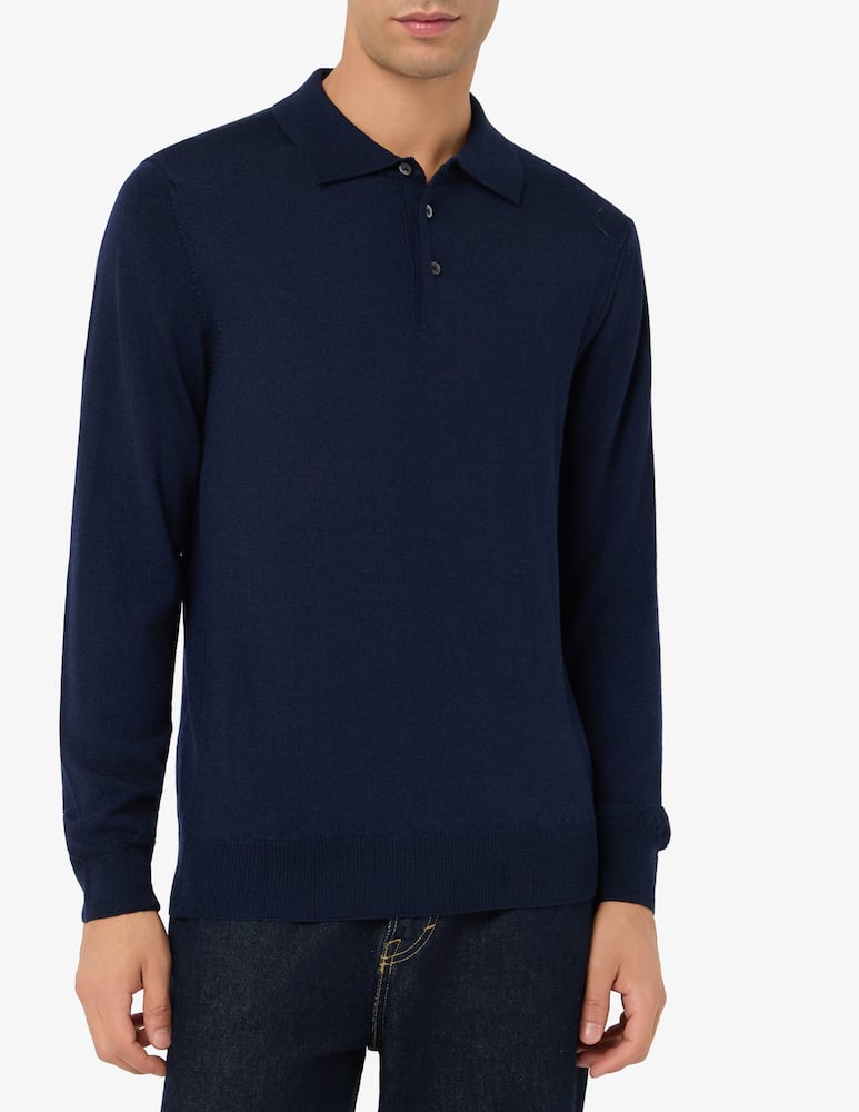Rinascente Collection Polo maniche lunghe in lana seta e cashmere - immagine 1 Rinascente Collection Polo maniche lunghe in lana seta e cashmere - immagine 1