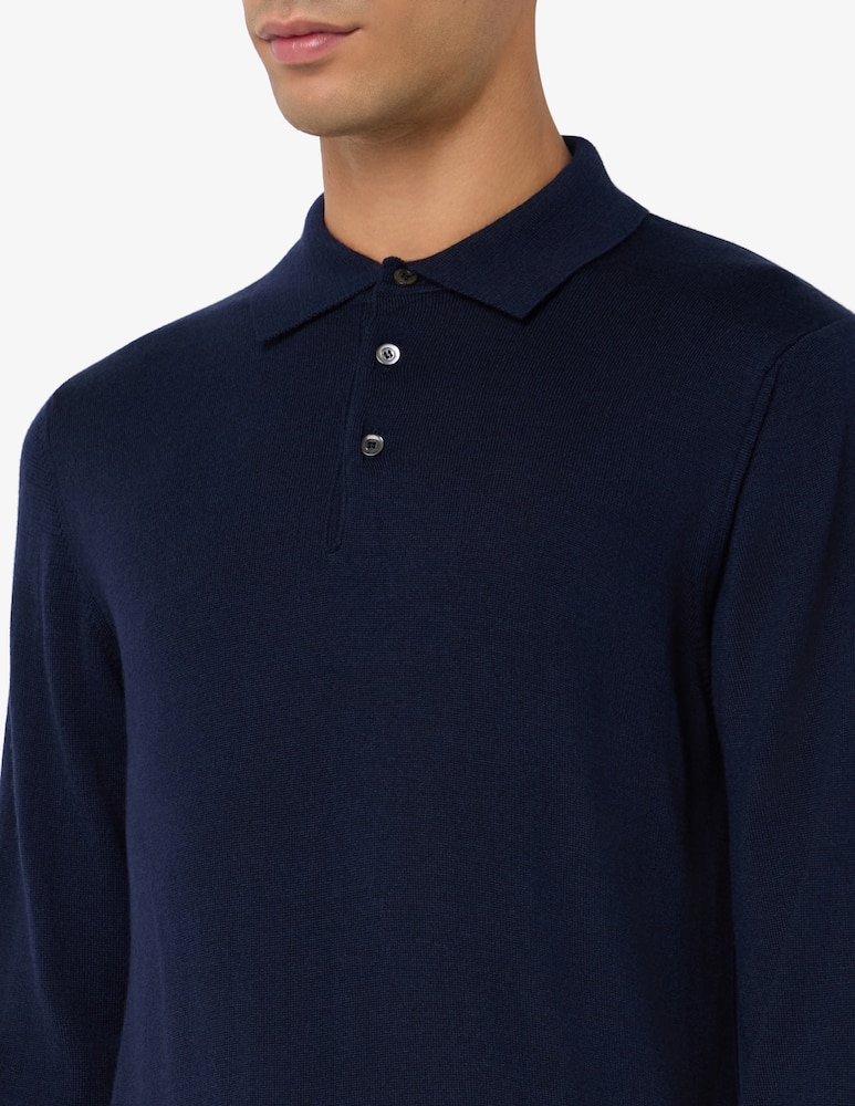 Rinascente Collection Polo maniche lunghe in lana seta e cashmere - immagine 4 Rinascente Collection Polo maniche lunghe in lana seta e cashmere - immagine 4
