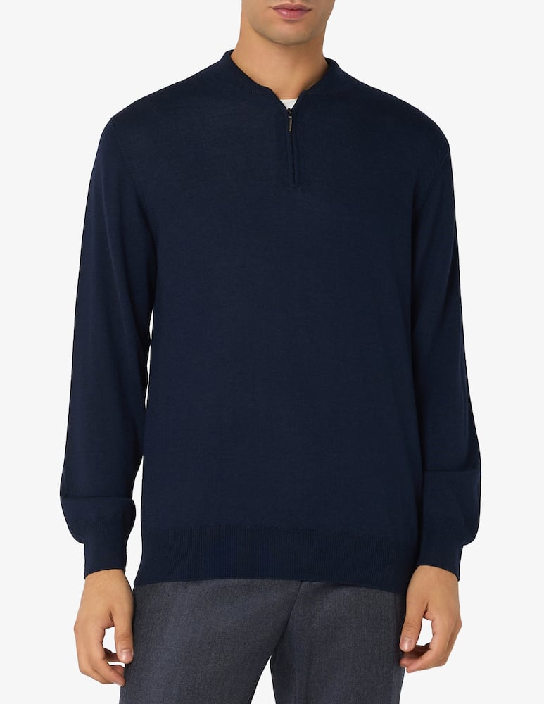 Rinascente Collection Maglia mezza zip in lana seta e cashmere - immagine 1 Rinascente Collection Maglia mezza zip in lana seta e cashmere - immagine 1
