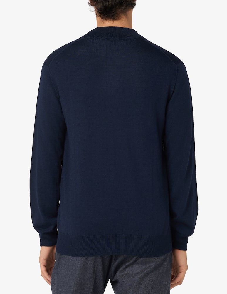Rinascente Collection Maglia mezza zip in lana seta e cashmere - immagine 3 Rinascente Collection Maglia mezza zip in lana seta e cashmere - immagine 3