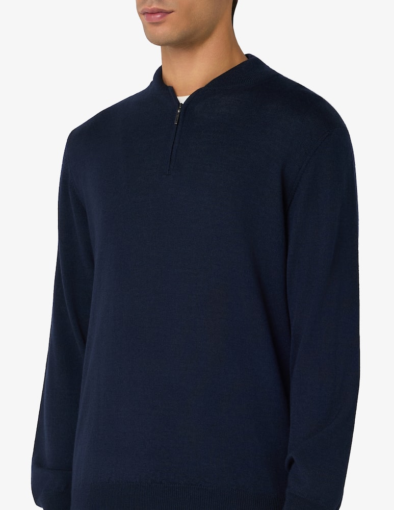 Rinascente Collection Maglia mezza zip in lana seta e cashmere - immagine 4 Rinascente Collection Maglia mezza zip in lana seta e cashmere - immagine 4
