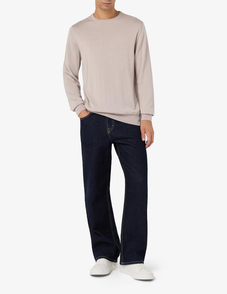 Rinascente Collection Maglia girocollo in lana seta e cashmere - immagine 2