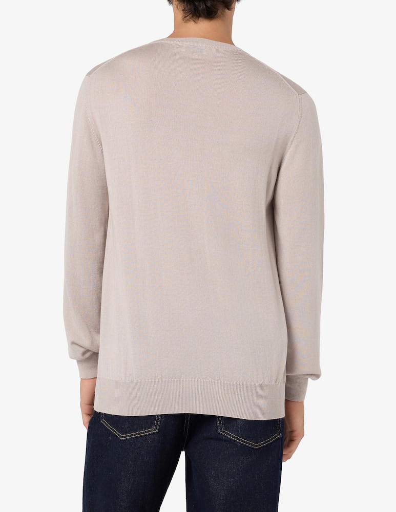 Rinascente Collection Maglia girocollo in lana seta e cashmere - immagine 3