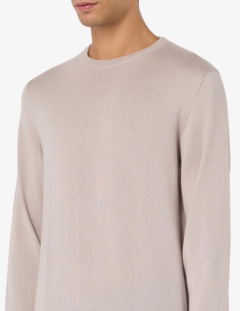 Rinascente Collection Maglia girocollo in lana seta e cashmere - immagine 4