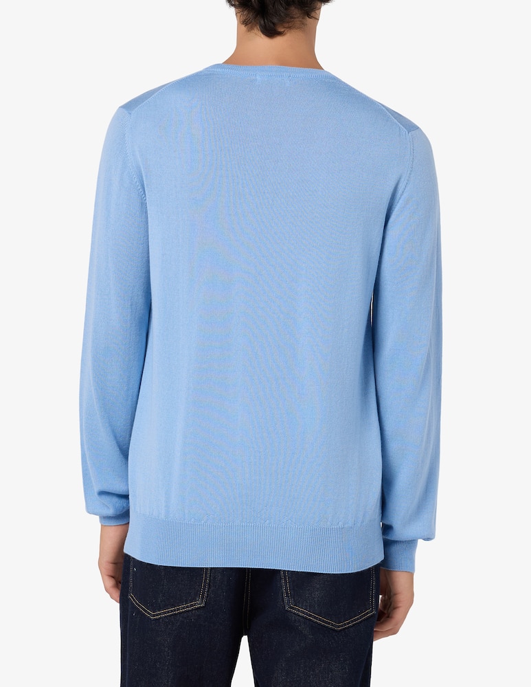 Rinascente Collection Maglia girocollo in lana seta e cashmere - immagine 3