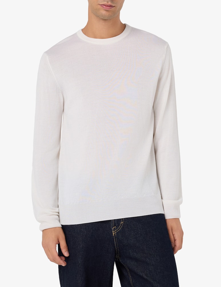 Rinascente Collection Maglia girocollo in lana seta e cashmere - immagine 1