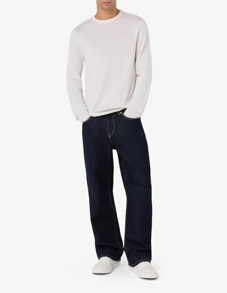 Rinascente Collection Maglia girocollo in lana seta e cashmere - immagine 2