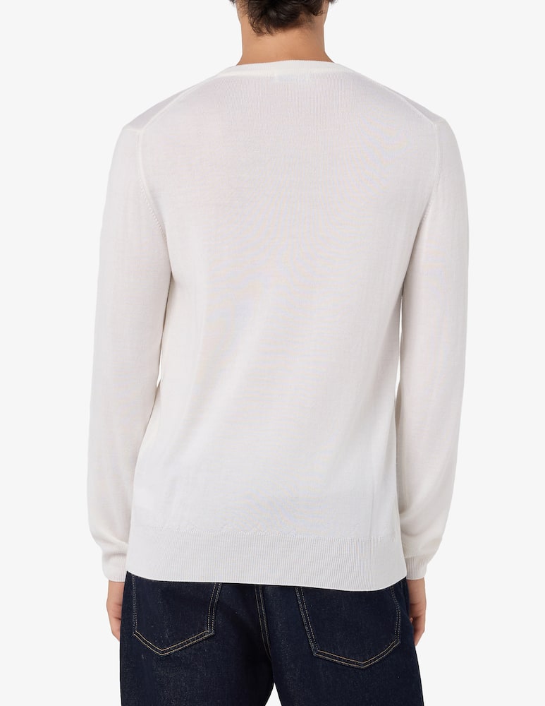 Rinascente Collection Maglia girocollo in lana seta e cashmere - immagine 3