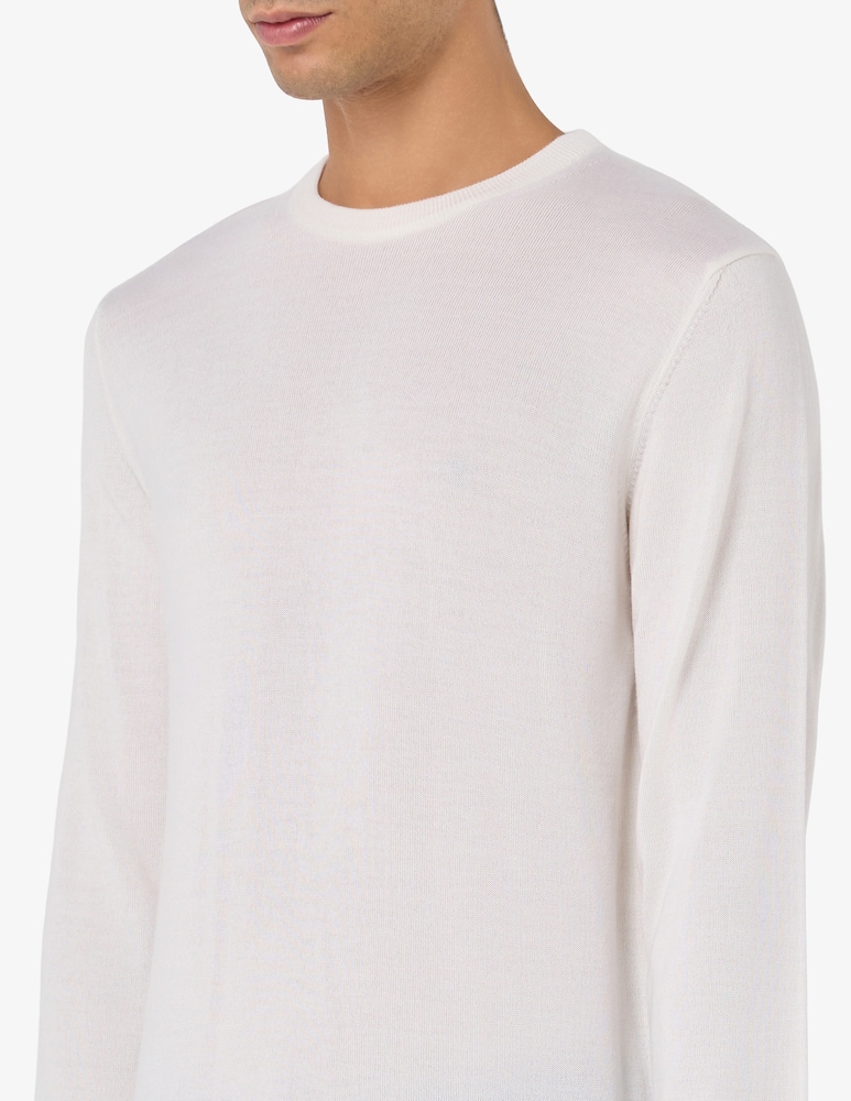 Rinascente Collection Maglia girocollo in lana seta e cashmere - immagine 4