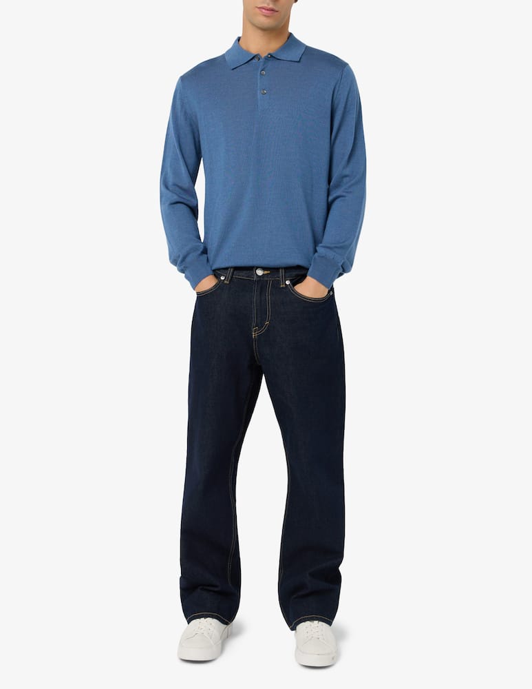 Rinascente Collection Polo maniche lunghe in lana seta e cashmere - immagine 2
