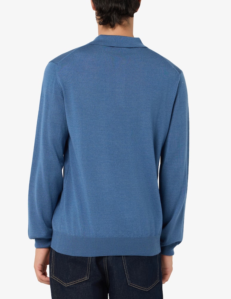Rinascente Collection Polo maniche lunghe in lana seta e cashmere - immagine 3