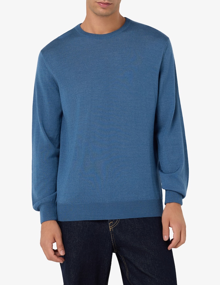 Rinascente Collection Maglia girocollo in lana seta e cashmere - immagine 1