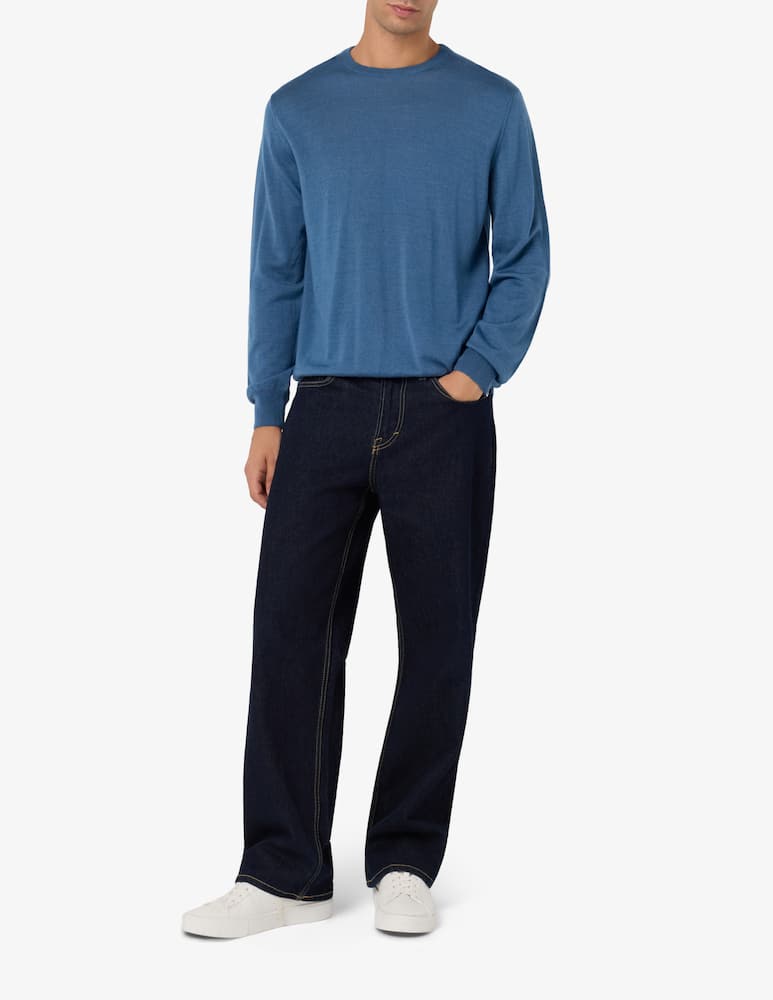 Rinascente Collection Maglia girocollo in lana seta e cashmere - immagine 2