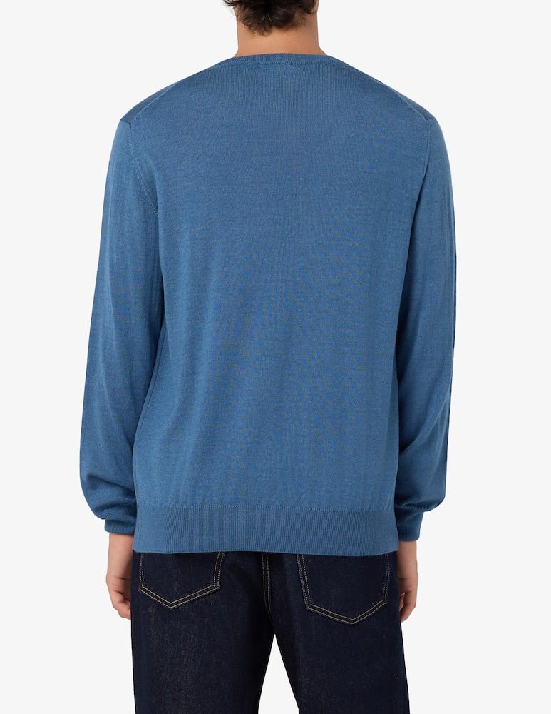 Rinascente Collection Maglia girocollo in lana seta e cashmere - immagine 3