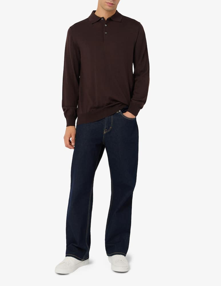 Rinascente Collection Polo maniche lunghe in lana seta e cashmere - immagine 2